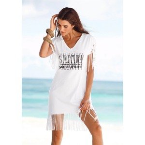 BEACH TIME Plážové šaty  biela